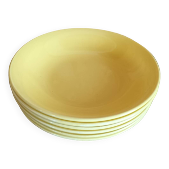 Digoin Sarreguemines soup plates