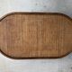 Oval rattan coffee table
