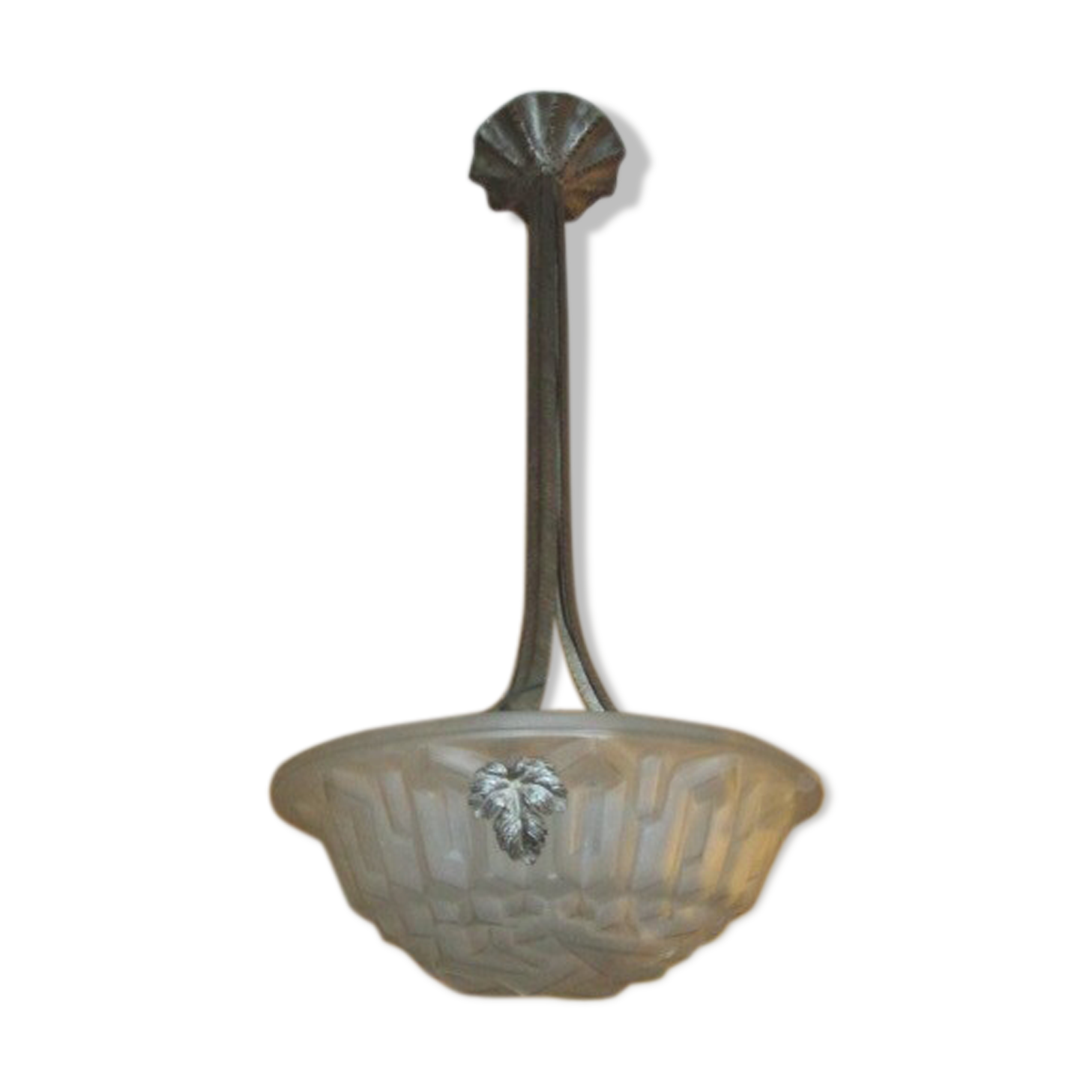 Lampadario vetro opalino