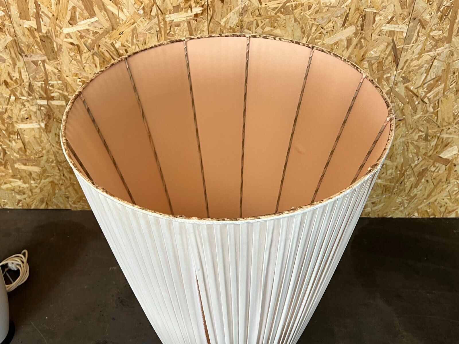 60s 70s floor lamp porcelain KPM brass space age