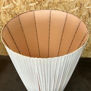 Lampe porcelaine KPM laiton space age, 60s 70s