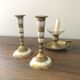 Bougeoirs laiton et nacre