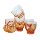 Ensemble de 7 verres rose pâle