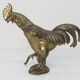 1960 rooster ashtray in spelter signed FC
