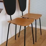 2 chaises sauterelles 1950
