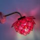 Vintage pink mother-of-pearl angled wall lamp
