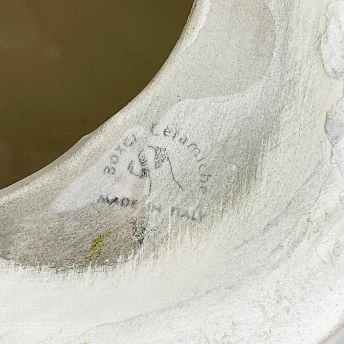 Large ceramic zebra sculpture from Bassano, Italy, 2000s.