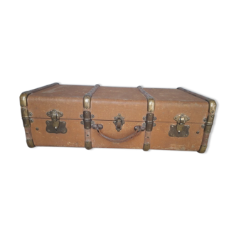 Travel malle / suitcase period 1940/50 drinks and brass