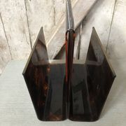 Old door reviews plexiglas curved marbled + baguettes brass vintage