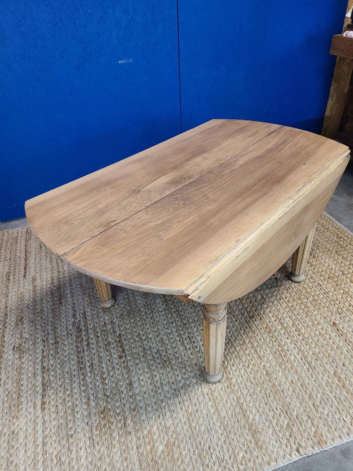 Vintage farmhouse coffee table with flaps