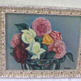 Table signed floral composition Hybac