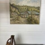 Oil painting canvas r. cabrol
