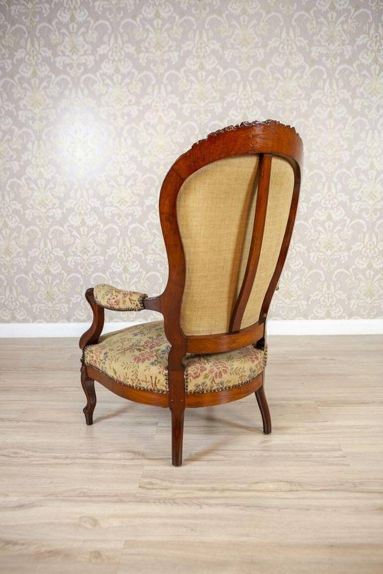 Antique Baroque Revival Armchair, 1890s