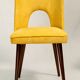 Yellow booster Chair by Leśniewski 1970s