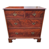 Mahogany chest of drawers, square fronts, early 20th century