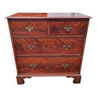 Commode acajou, façades carrées début XXéme