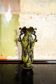 Vintage Italian ceramic vase with floral decoration, 1920s.