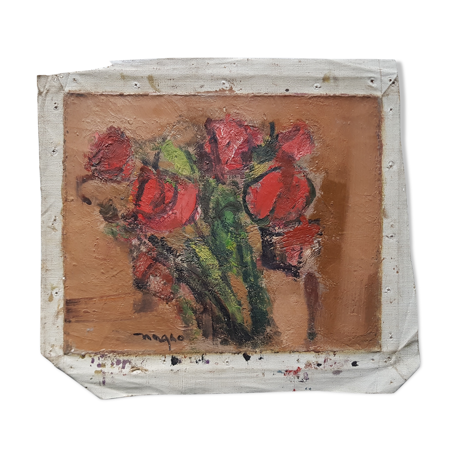 Painting by Nagao Usui: "Bouquet of Roses"