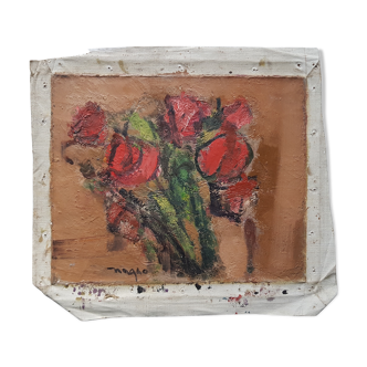 Painting by Nagao Usui: "Bouquet of Roses"