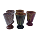 Set of 5 blaring mazagrans "Petite Masse" (Morvan)