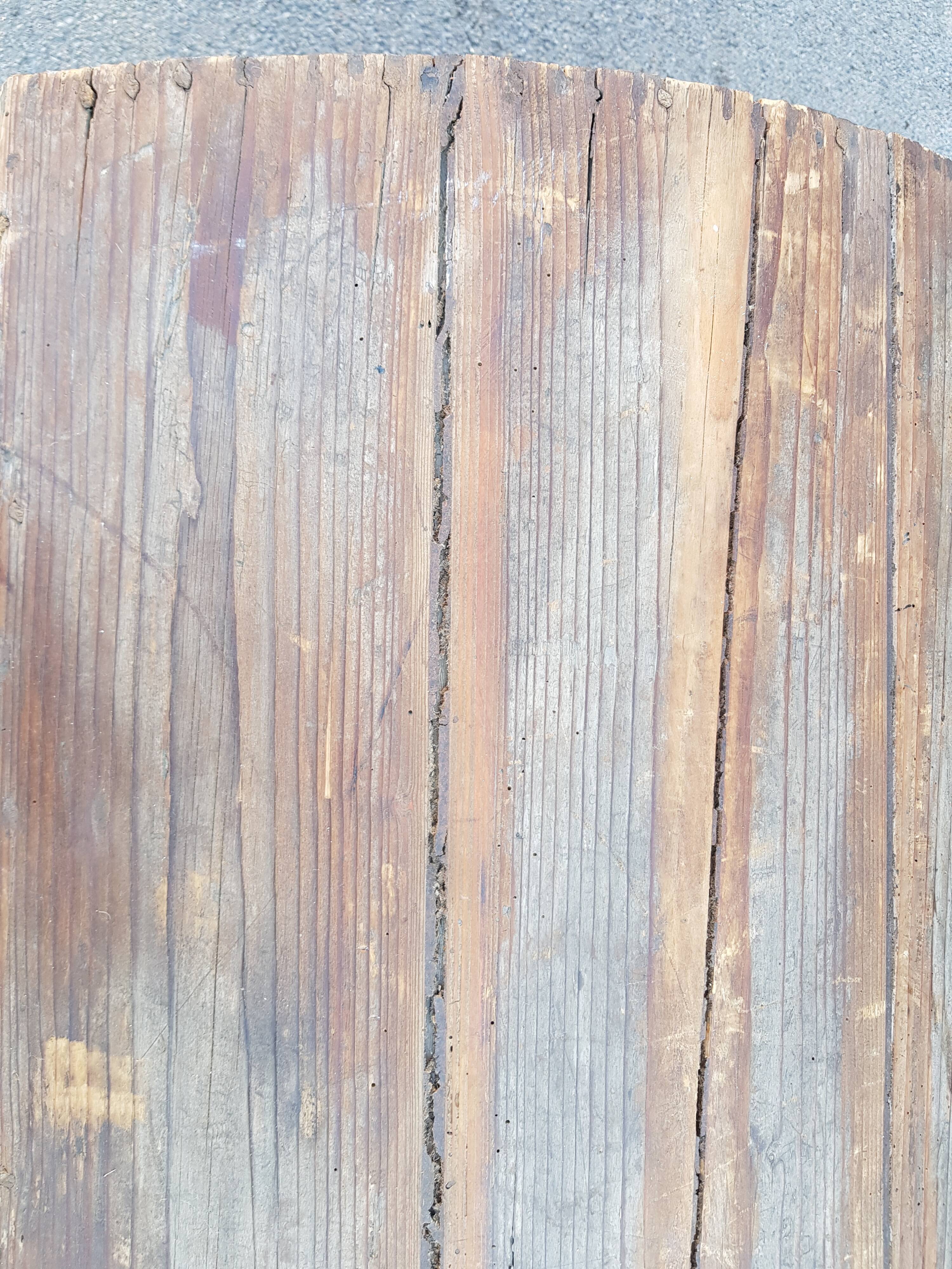 Former bulging privateer's trunk in 18th century fir