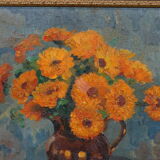 Oil on canvas, Chauleur-Ozeel Jane, bouquet of flowers