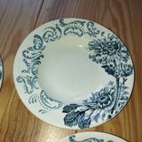 Assiettes Creuses Vintage Longwy “Tournesol” | Lot de 4