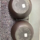 Brown Leather Ball Chair by Finn Stone