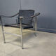 LC-1 chair in black ponyskin by Le Corbusier for Cassina 1970s