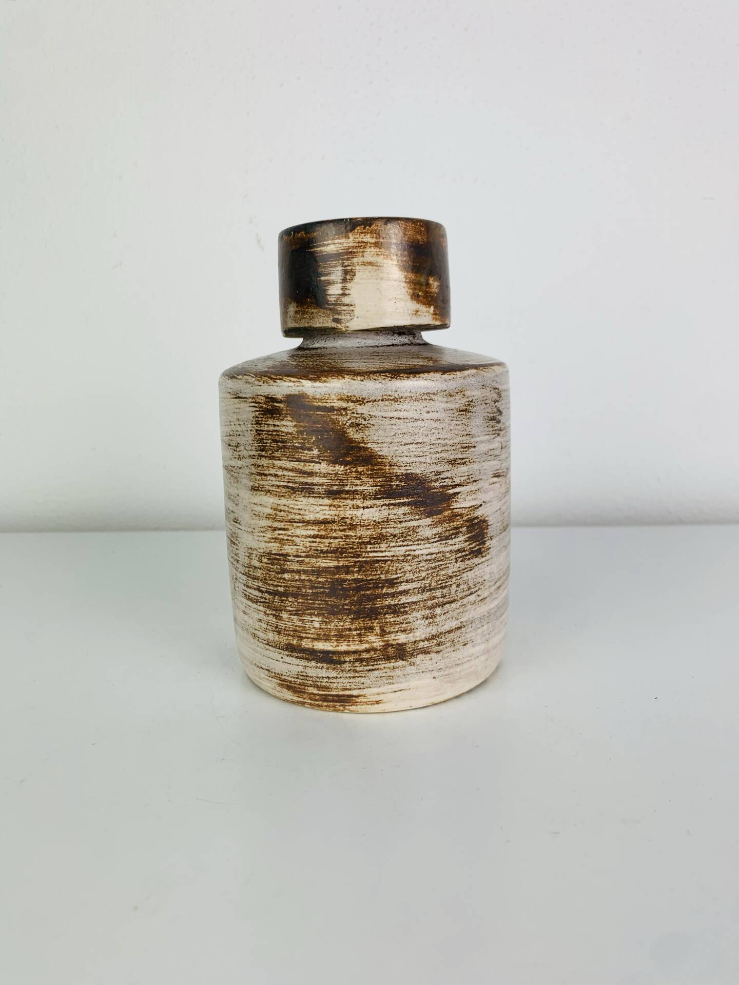 Ceramic bottle by Henri Cimal, Galerie de la Courtine, 1960s