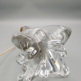 Pied de lampe cristal lourd design années 60 70