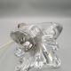 old heavy crystal lamp foot design 60 70s