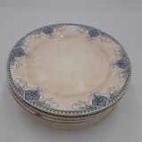 12 assiettes Terre de Fer U&C Sarreguemines