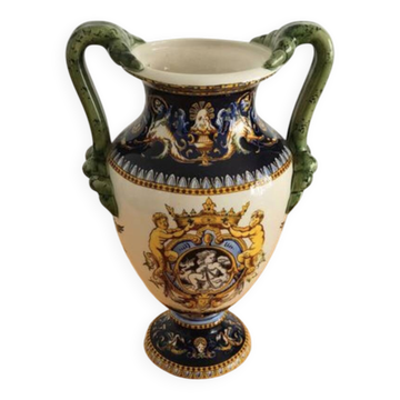Gien earthenware vase