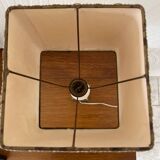 Vintage bedside lamp with marble base and gold metal