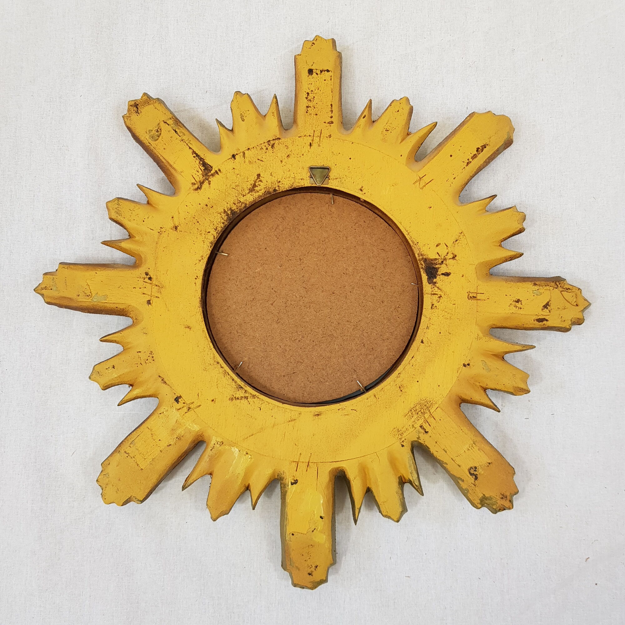Vintage wood and gold resin mirror