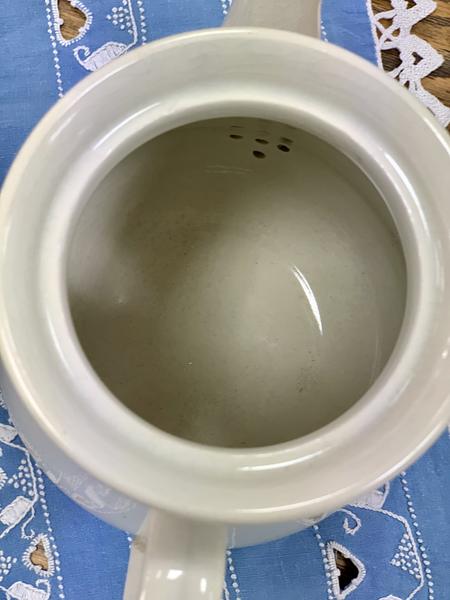 Iron earthenware teapot Gien service Fontenay