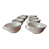 Set of 8 Gien cups