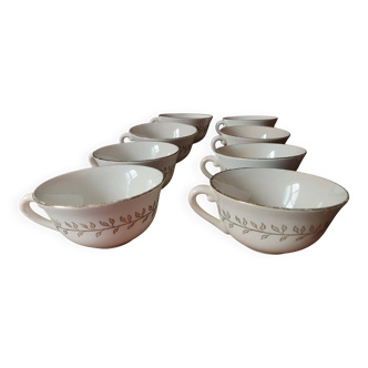 Set of 8 Gien cups