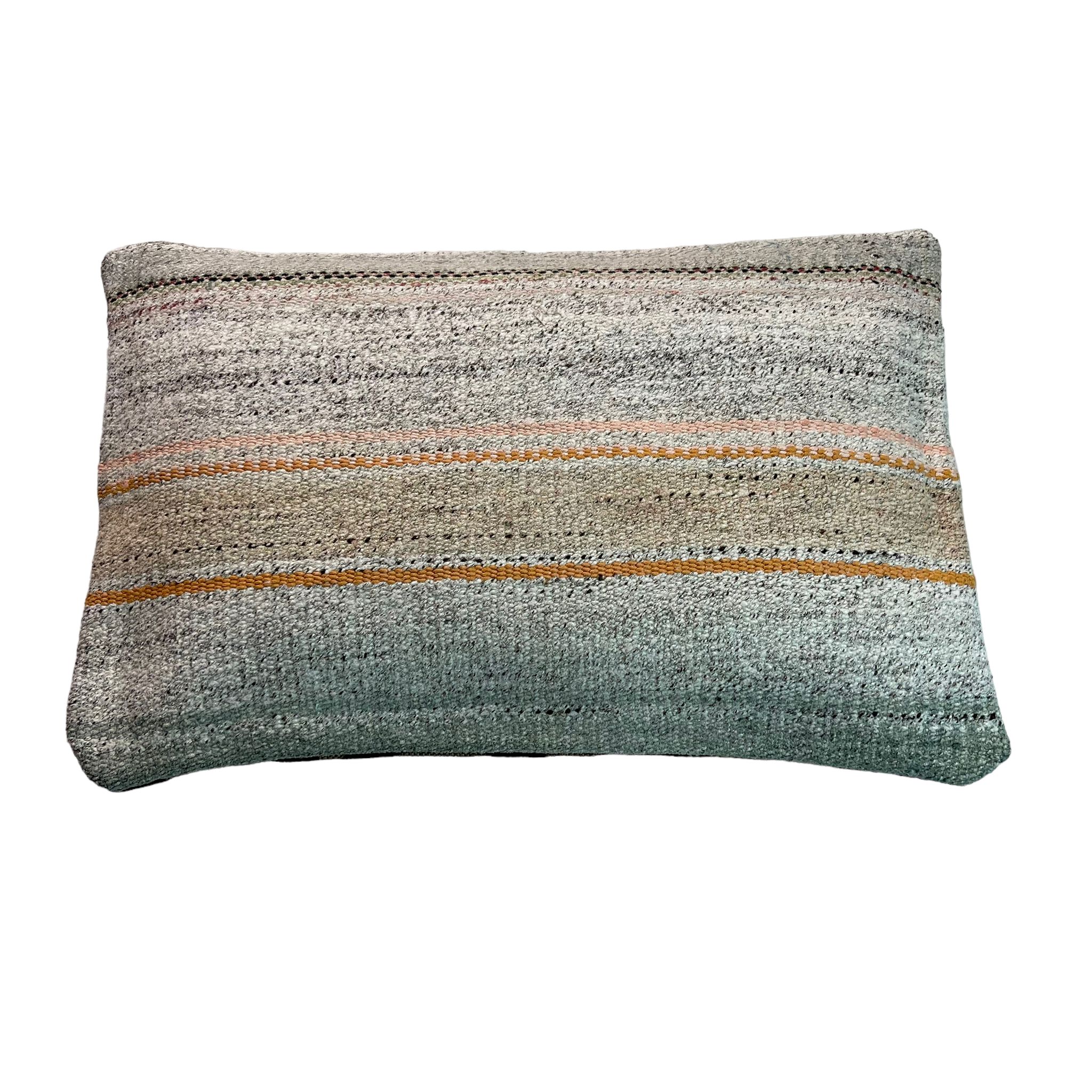 Vintage turkish kilim cushion cover, 30 x 50 cm