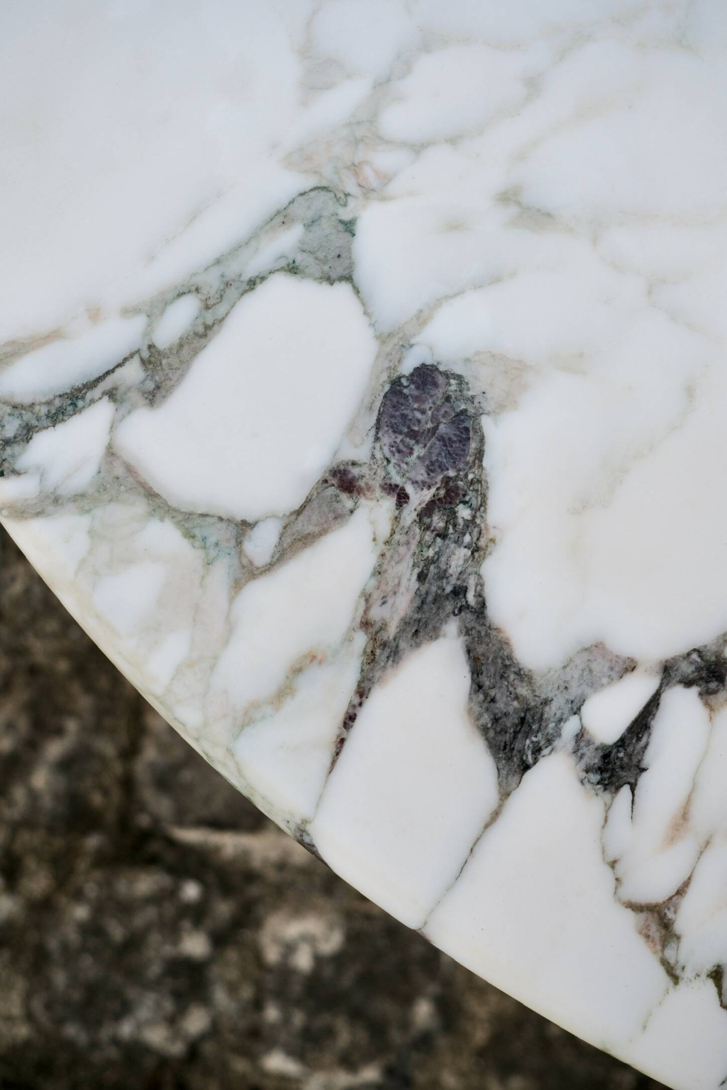 Medici Breccia marble dining table, Italy, 1970s
