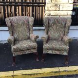 Ancien paire de fauteuil parker knoll en tissu