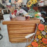 McGuire Rattan and Bamboo Chest of Drawers