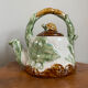 Chinese-American Majolica Turtle & Underwater Landscape Teapot, Vintage Shiwan Ware by RC Creations