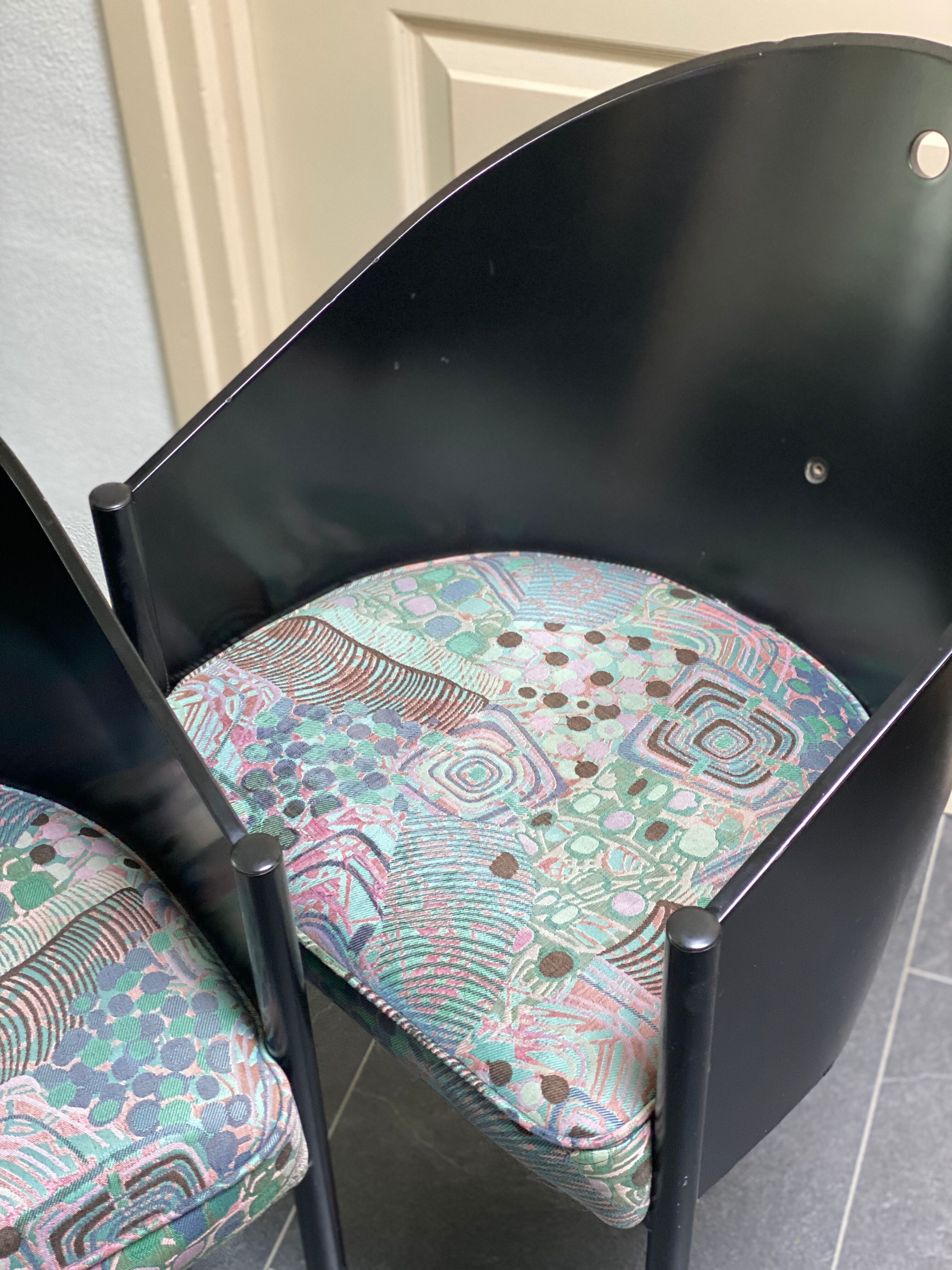 Pair of vintage costes chairs by philippe starck