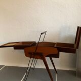 Vintage modernist sewing cart