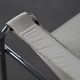 Chaise longue en cuir et acier tubulaire dans le style Bauhaus, Italie, années 1990.
