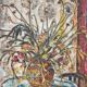 "Flowers", huile sur toile par Branislava Modelska-Jovanovic 1963