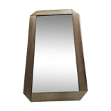 Gold metal mirror years 80 55x97cm
