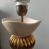 White and gold Kostka lamp
